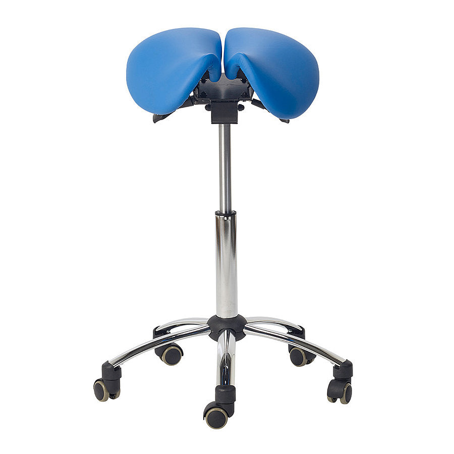 Adjustable Ergonomic Split Seat Saddle Stool for Medical Professionals