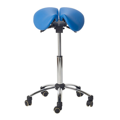 Adjustable Ergonomic Split Seat Saddle Stool for Medical Professionals