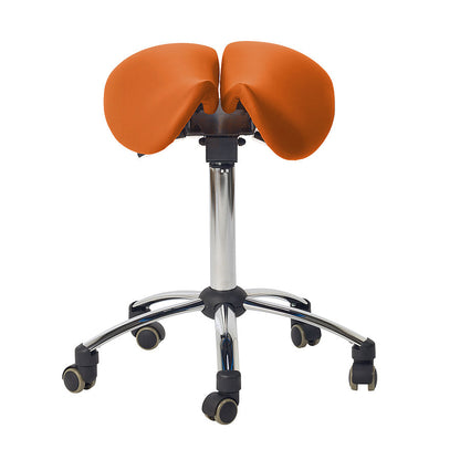 Adjustable Ergonomic Split Seat Saddle Stool for Medical Professionals