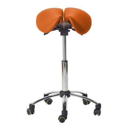 Adjustable Ergonomic Split Seat Saddle Stool for Medical Professionals