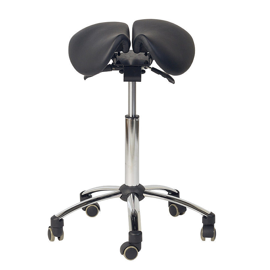 Adjustable Ergonomic Split Seat Saddle Stool for Medical Professionals