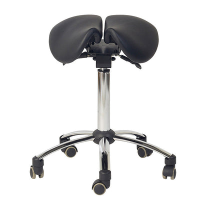 Adjustable Ergonomic Split Seat Saddle Stool for Medical Professionals