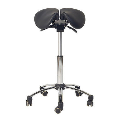 Adjustable Ergonomic Split Seat Saddle Stool for Medical Professionals