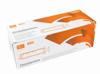 10ml Disposable Syringes with Luer Connector  || Pack of 100