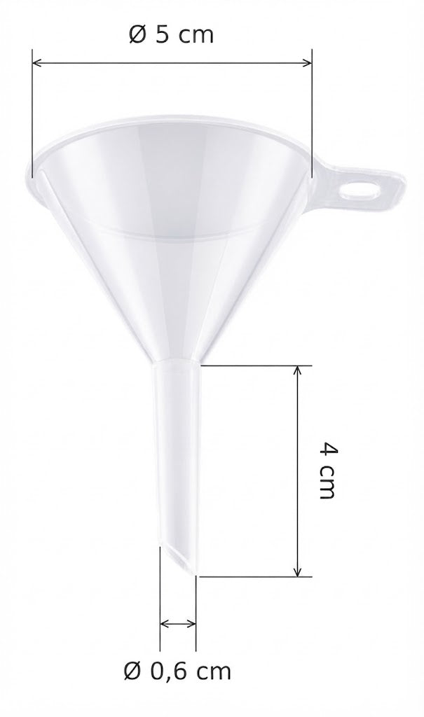 Teqler Plastic PP Lab Funnel || Laboratory Funnel for Liquid Transfer & Bottle Filling