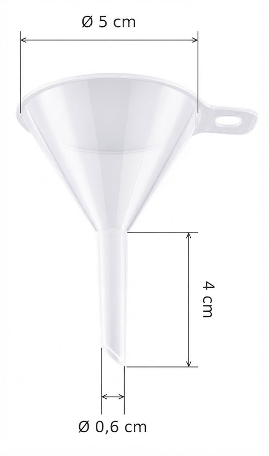 Teqler Plastic PP Lab Funnel || Laboratory Funnel for Liquid Transfer & Bottle Filling
