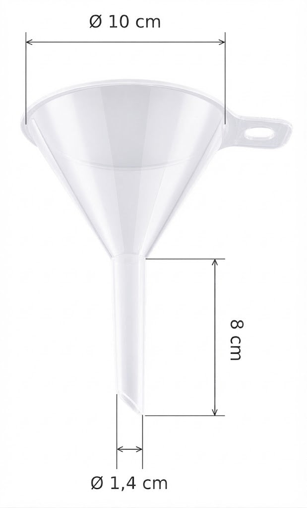 Teqler Plastic PP Lab Funnel || Laboratory Funnel for Liquid Transfer & Bottle Filling