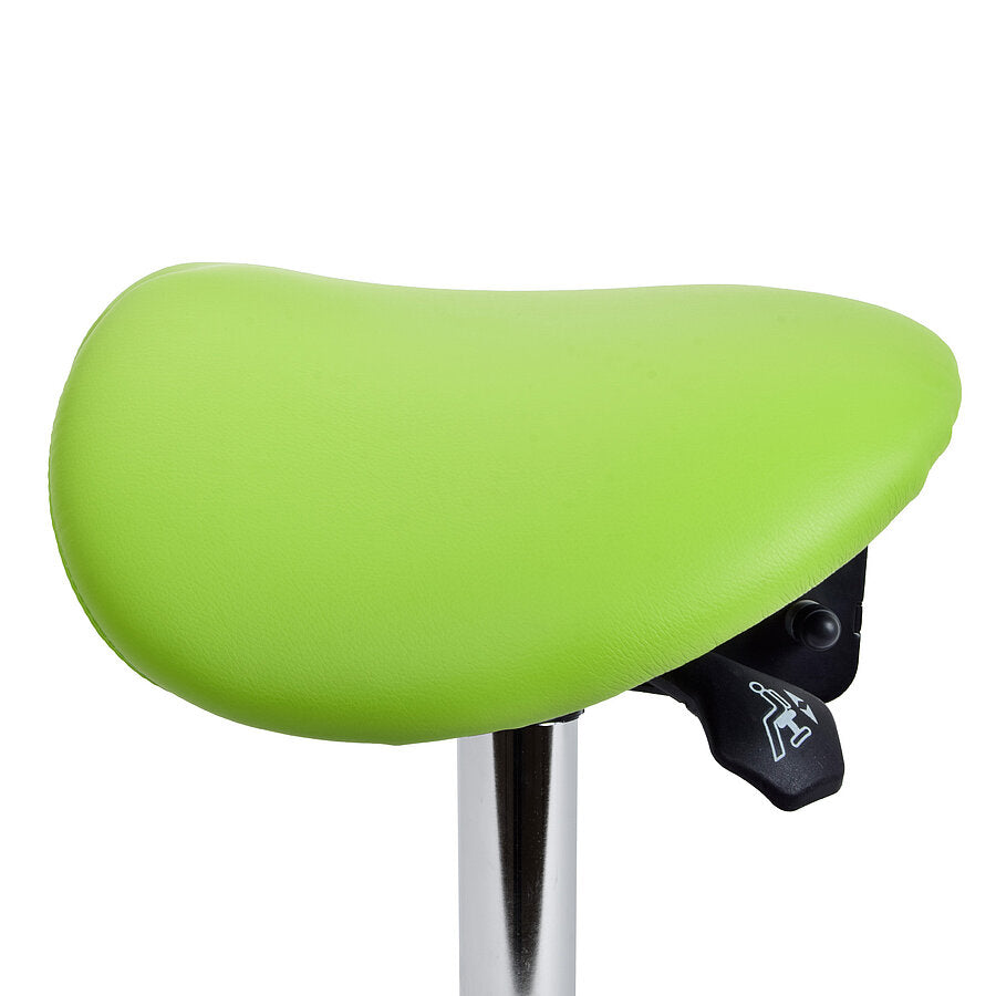 Ergonomic Revolving Saddle Stool with Tilting Seat