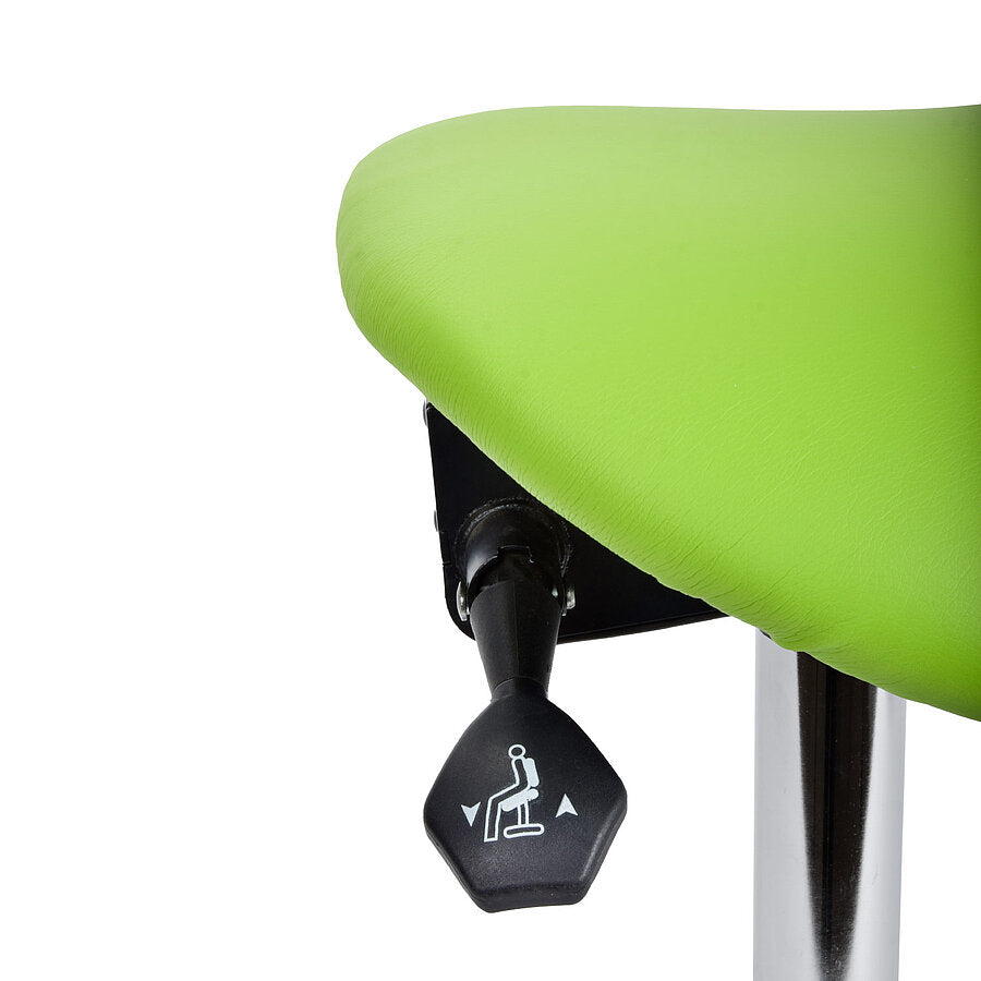 Ergonomic Revolving Saddle Stool with Tilting Seat