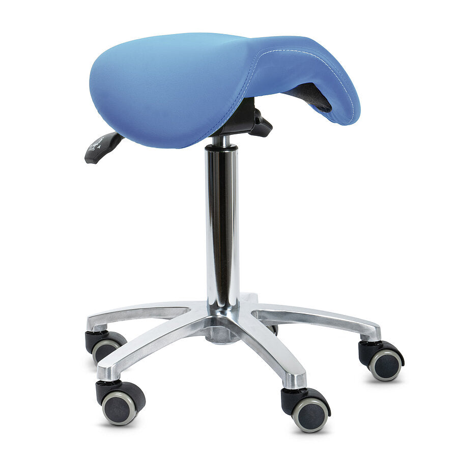 Ergonomic Revolving Saddle Stool with Tilting Seat