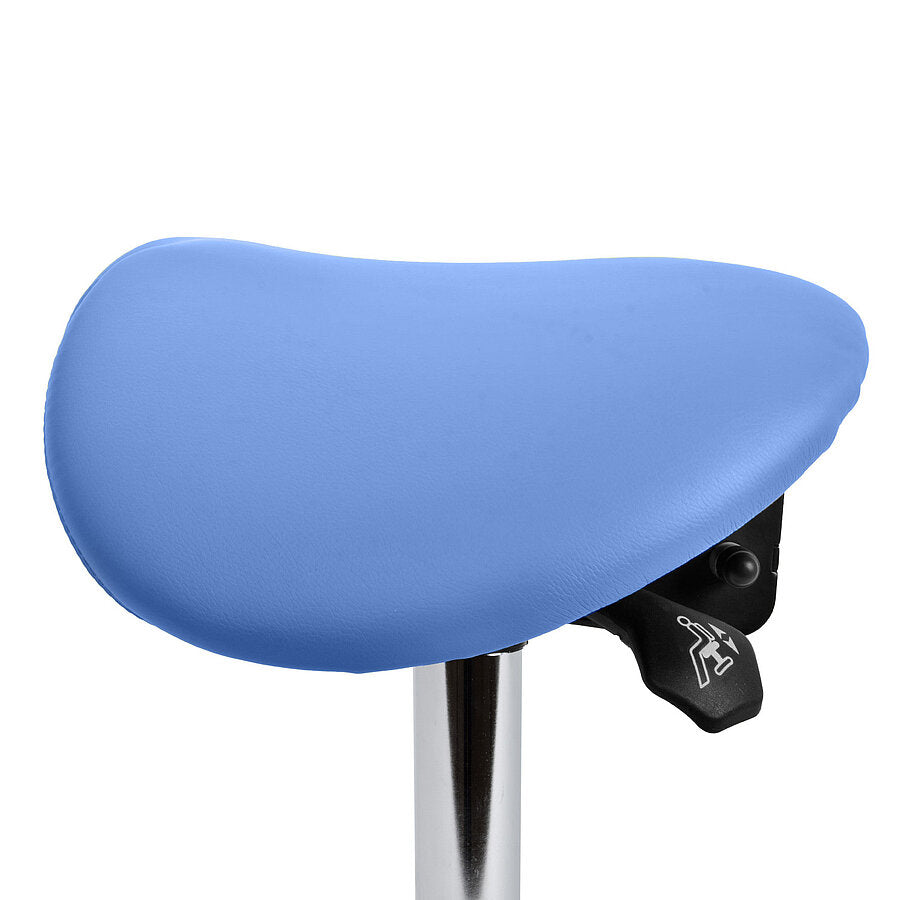 Ergonomic Revolving Saddle Stool with Tilting Seat