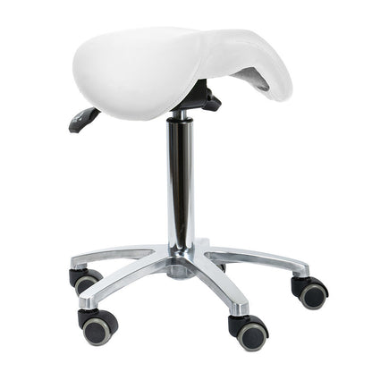 Ergonomic Revolving Saddle Stool with Tilting Seat