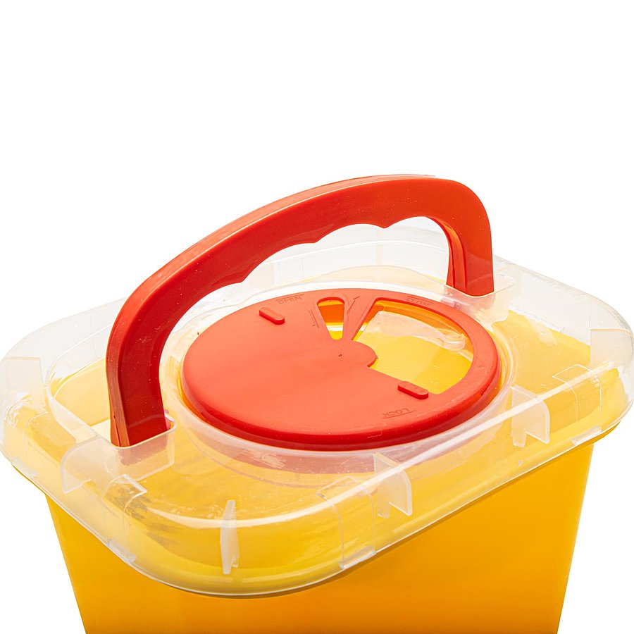 5 Litre Sharps Bin Box || Secure Medical Disposal