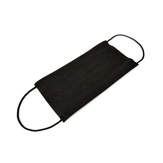 Surgical Mask for Tattoo Artists || Black, with elastic ear loops || Pack of 50