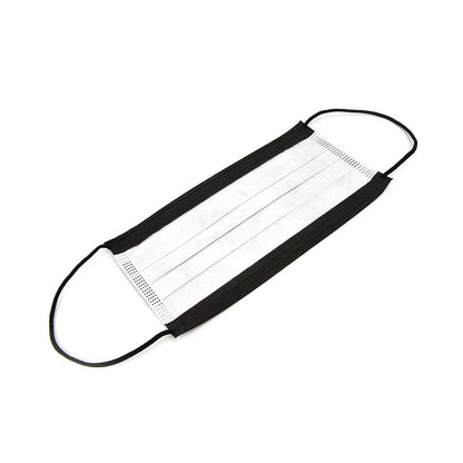 Surgical Mask for Tattoo Artists || Black, with elastic ear loops || Pack of 50
