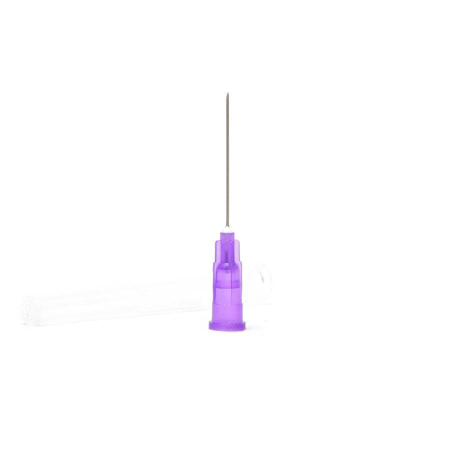 Teqler Disposable Needles 24G 0.55 x 25mm Purple x 100