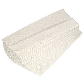 White C-Fold Paper Hand Towels : 2400 towels per box