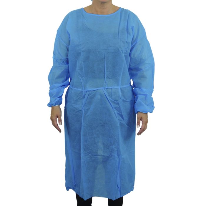 Disposable Long Sleeve Examination / Patient Gowns || Blue