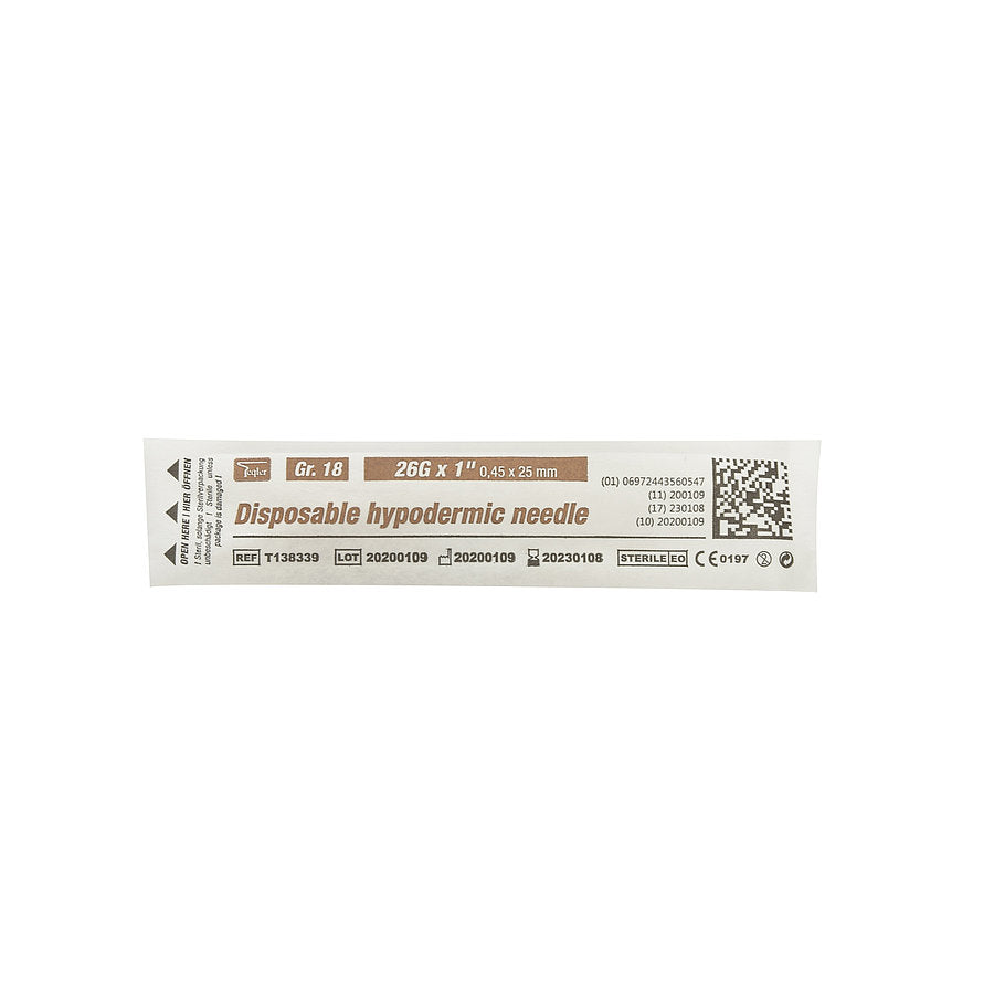 26G Disposable Hypodermic Needles || 1", 0.45 x 25mm || Pack of 100