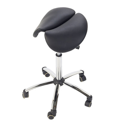 Split Seat Saddle / Chair Stool || Black