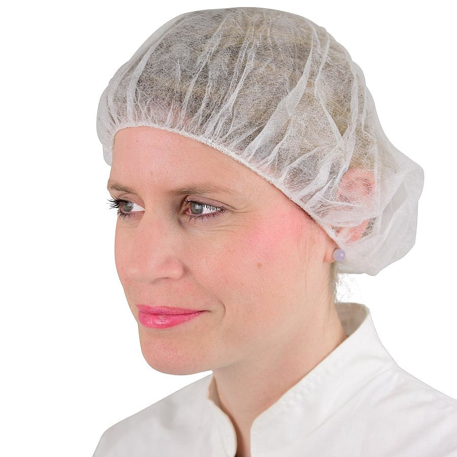 Medical Mob Caps || Bouffant Style-White || Pack of 100