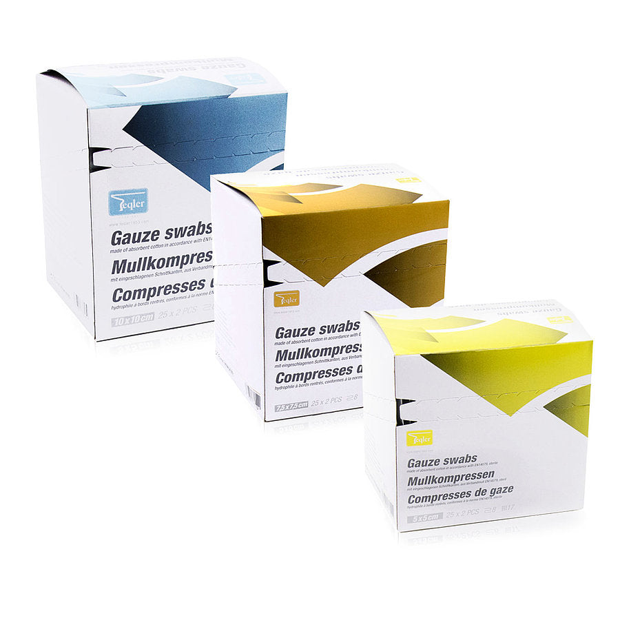 Sterile Gauze Swabs || 5cm x 5cm || Pack of 50