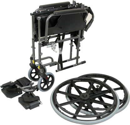 Deluxe Self Propelled Steel Wheelchair