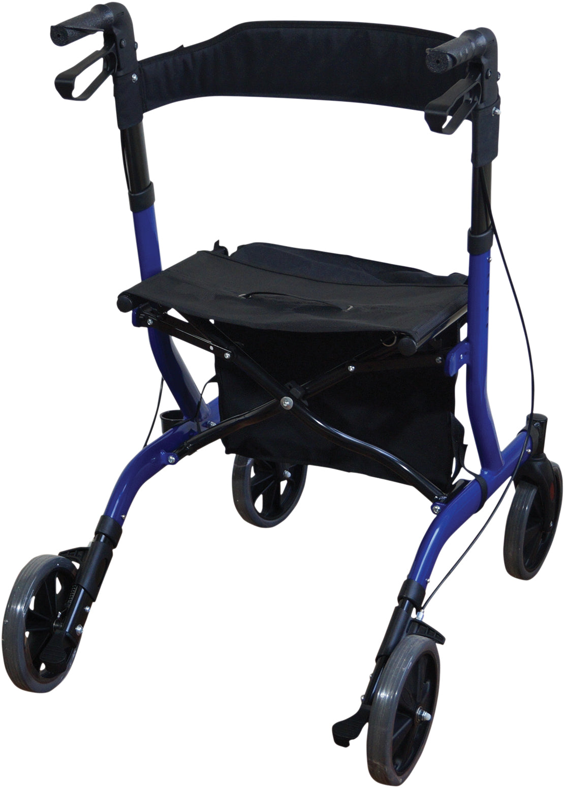 Aidapt Deluxe Ultra Lightweight Folding 4 Wheeled Rollator || BLUE