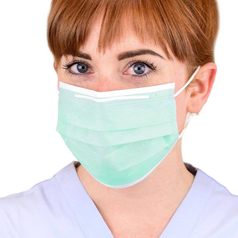 Teqler Surgical Mask (with Elastic Earloops) 3 ply - Green