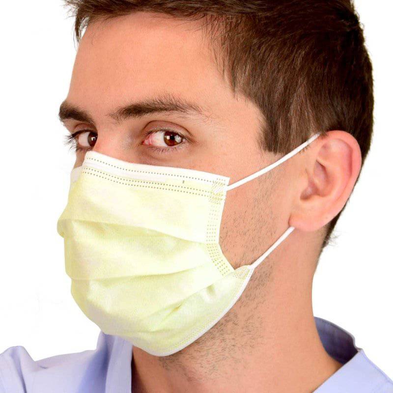 Teqler Surgical Mask (with Elastic Earloops) 3 ply - Lime