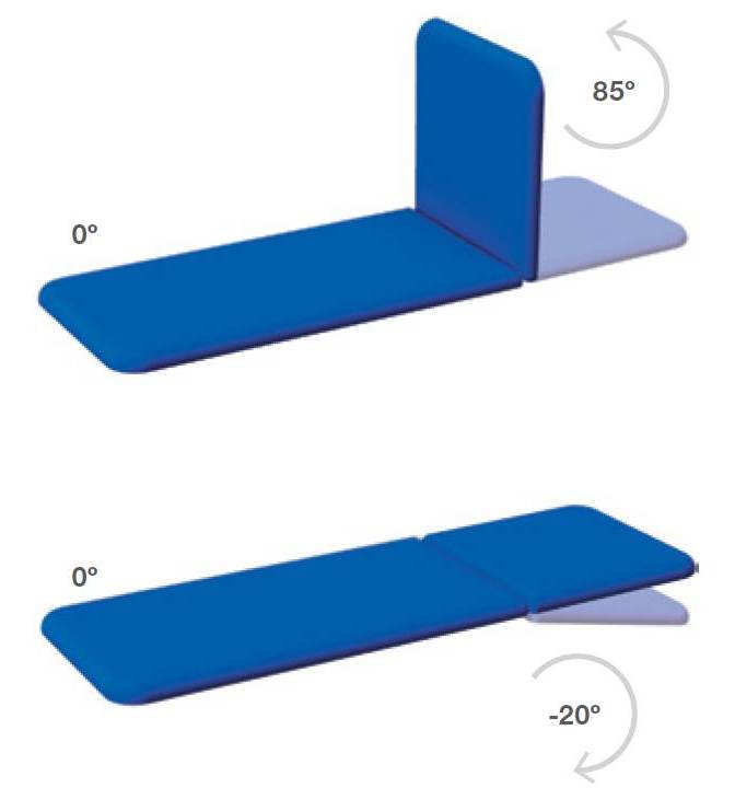Plinth 2 Section Hydraulic Examination Couch (502H)