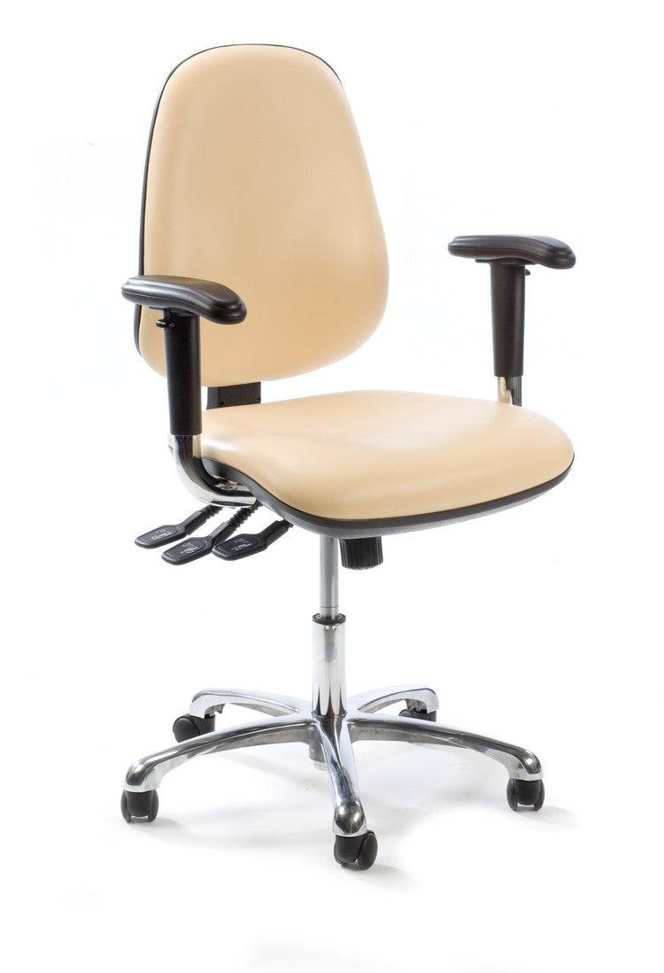 Plinth Deluxe Operators Chair with Height Adjustable Armrests - ZEDMED