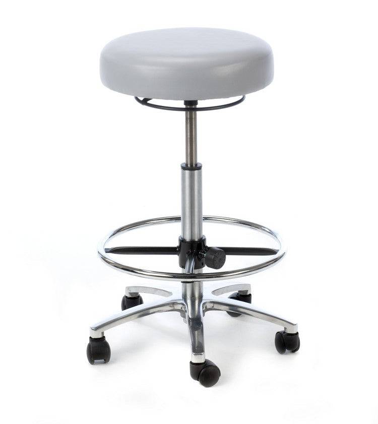 Plinth Deluxe Medical Stool with Foot Support Ring - ZEDMED