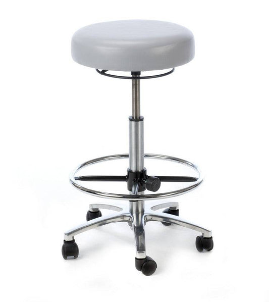 Plinth Deluxe Medical Stool with Foot Support Ring