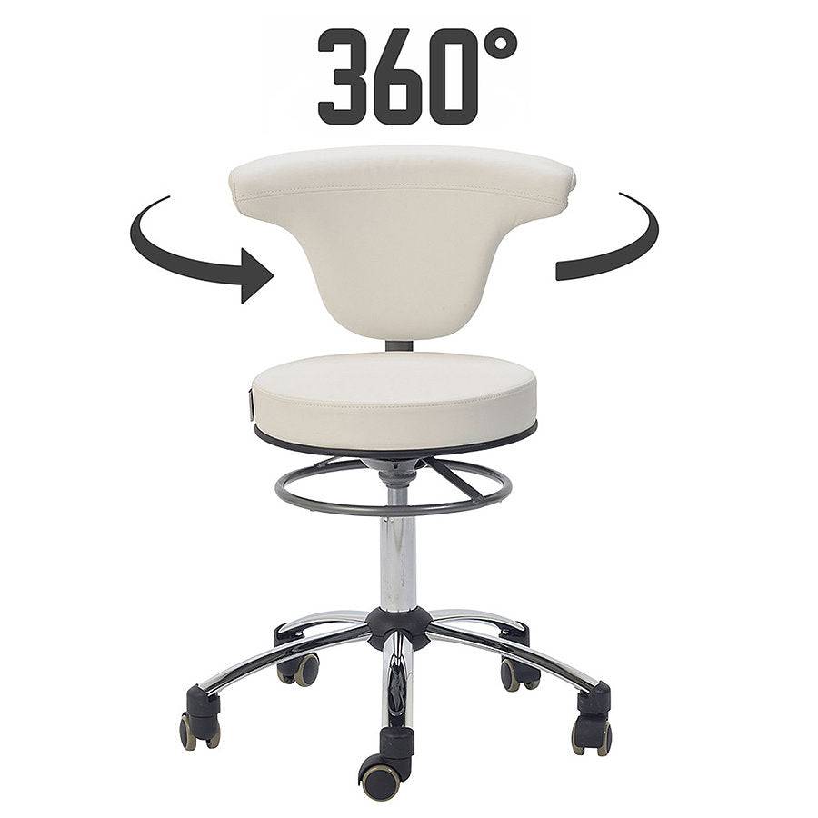 Medical Swivel Chair - White