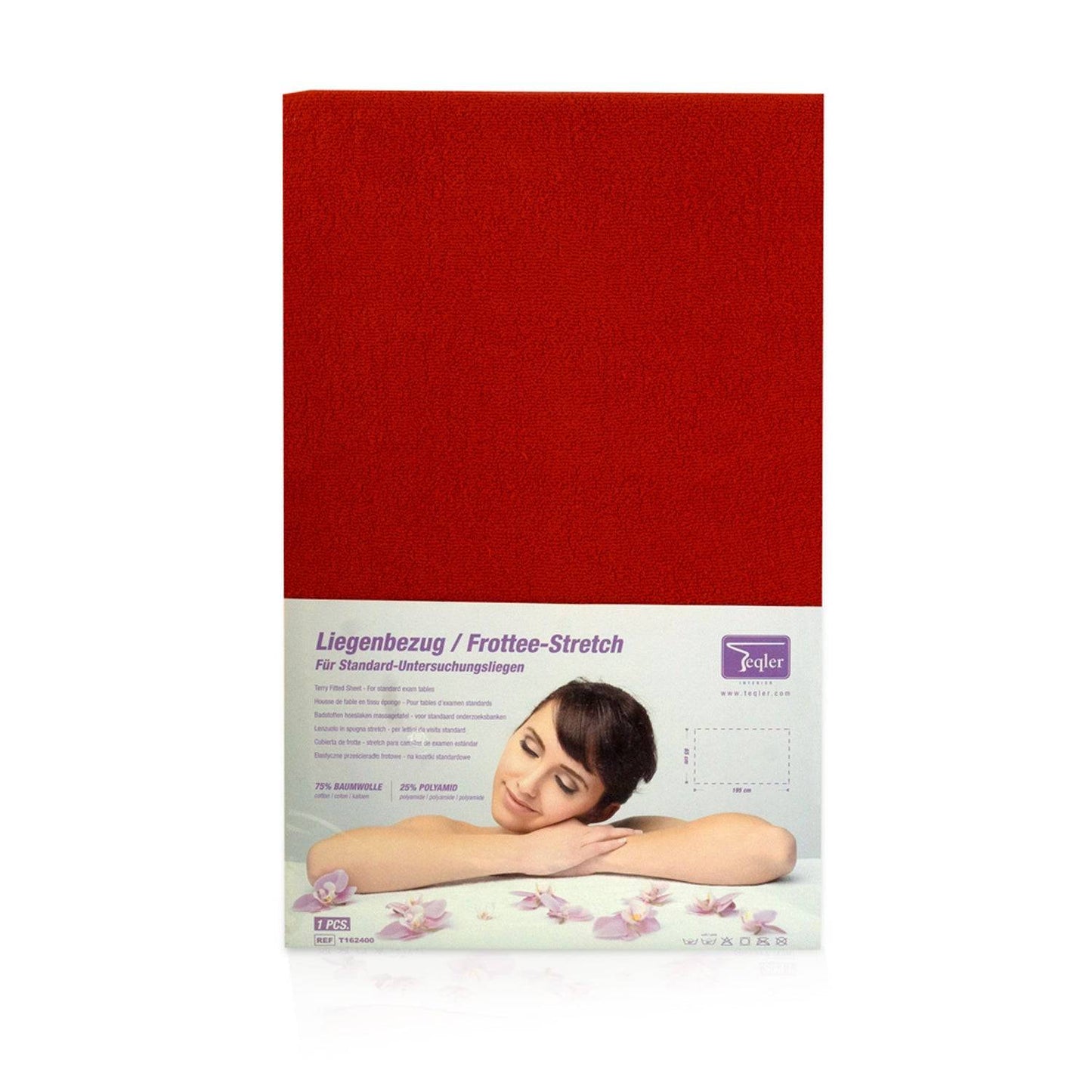 Fitted Sheet for Examination / Massage Couches - Red